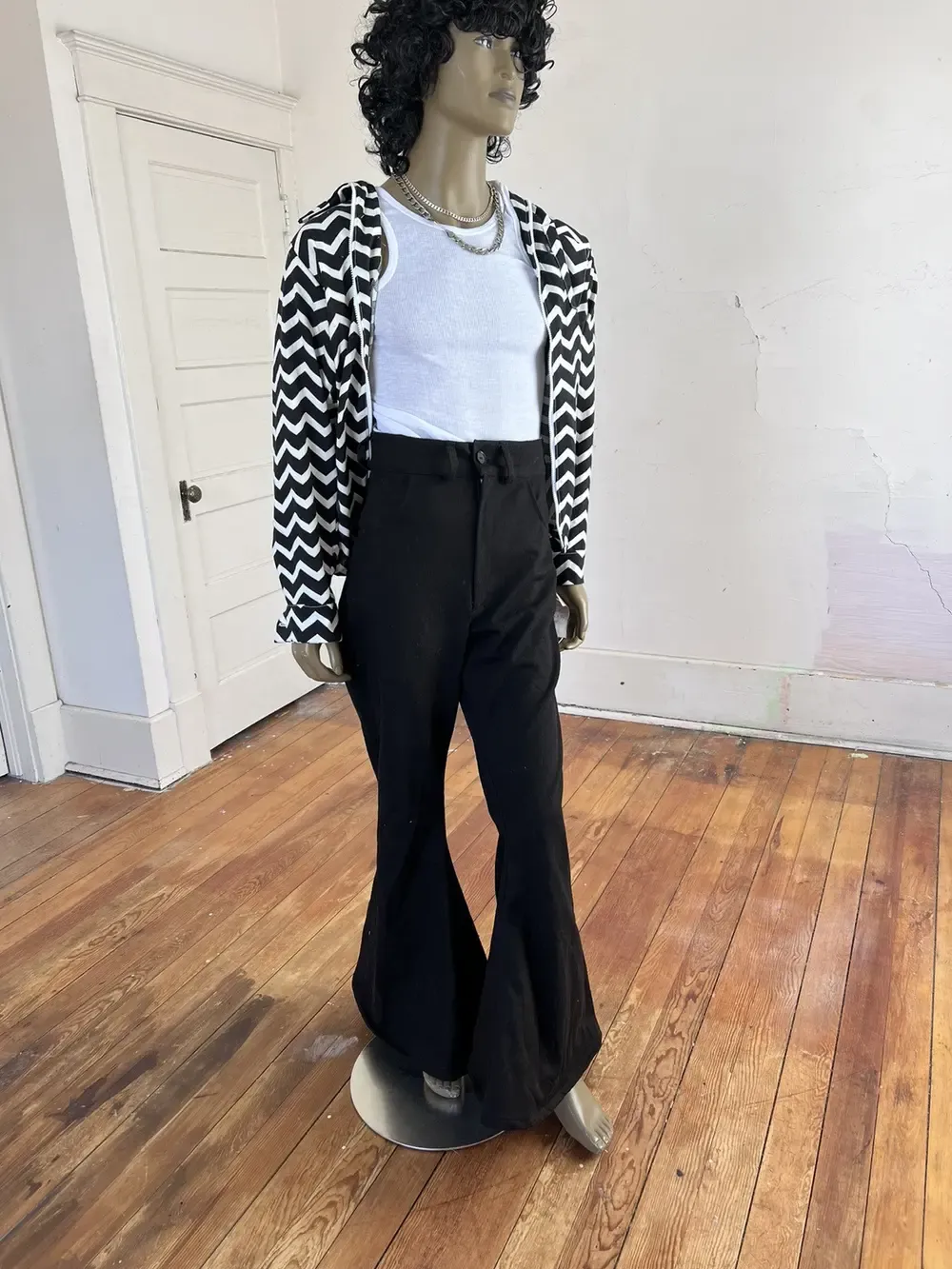 custom  for Eli Black Denim bell  Jeans  by Anna Herman USA