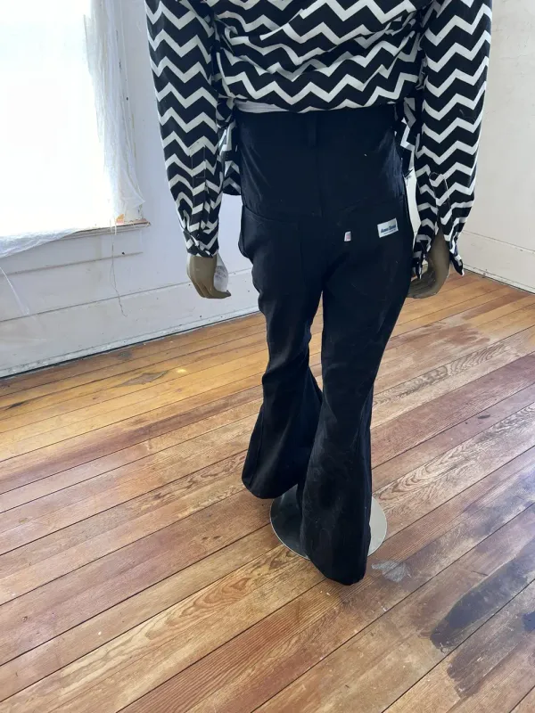 Black Denim bell Botton Jeans high waisted by Anna Herman USA