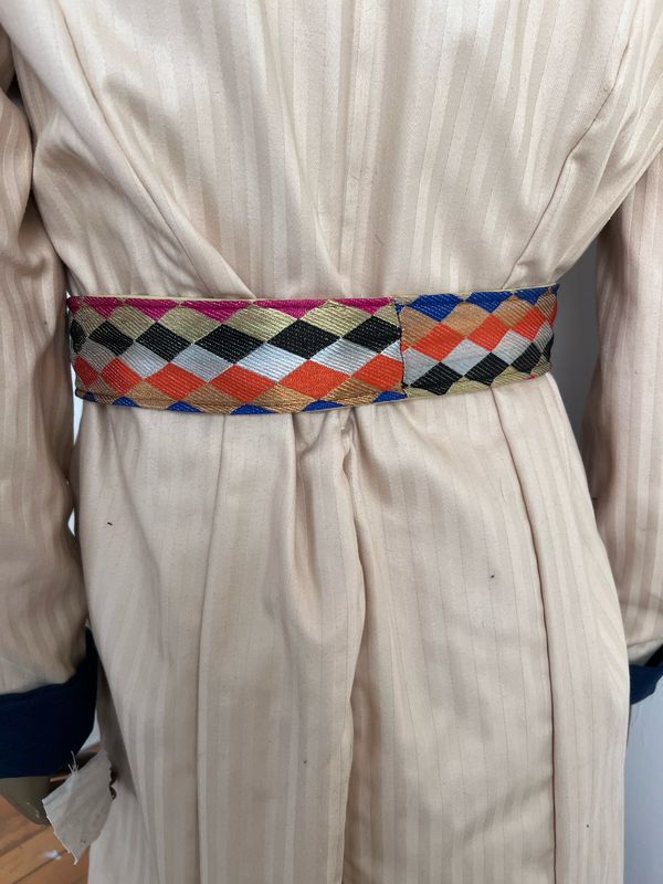 Gold Multi Color Harlequin Belt 28” To 36” By AnnaHerman