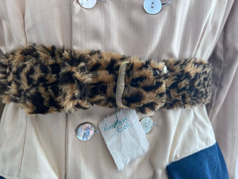 Leopard Faux Fur Belt  By Anna Herman USA