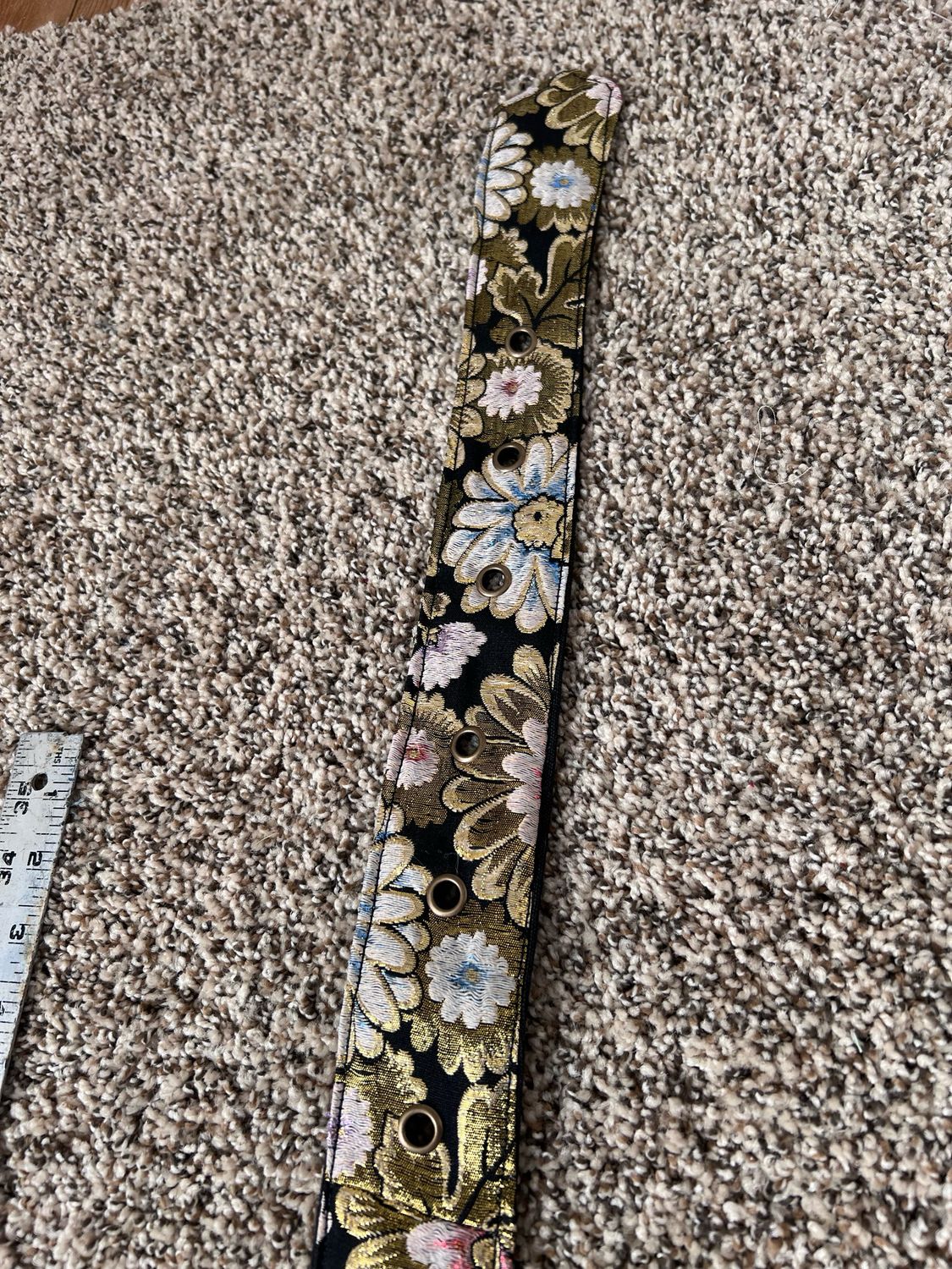 Gold Multi Color Belt 32” To 44” By Anna Herman