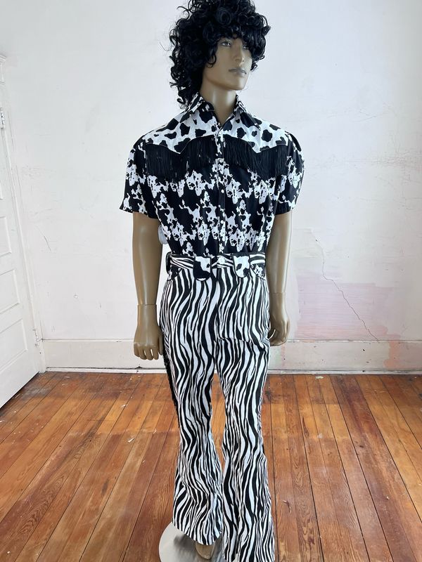 Zebra Cowgator Western Set By Anna Herman  L 35 X32