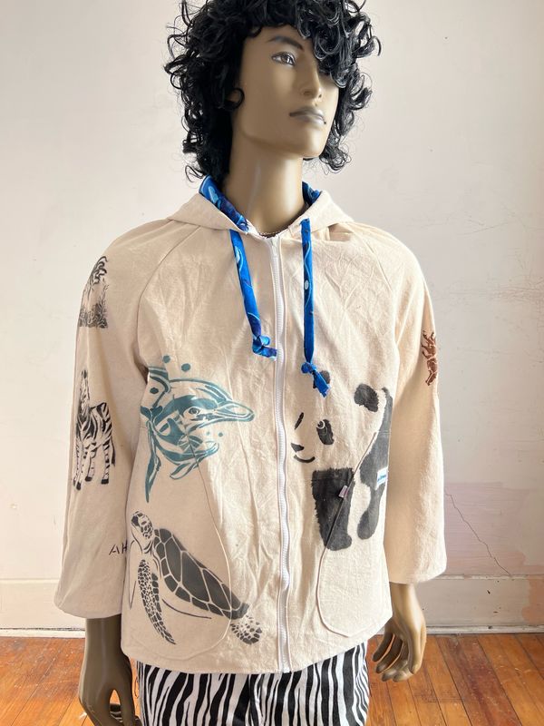 Endangered Species XL Hoodie By Hermans Eco