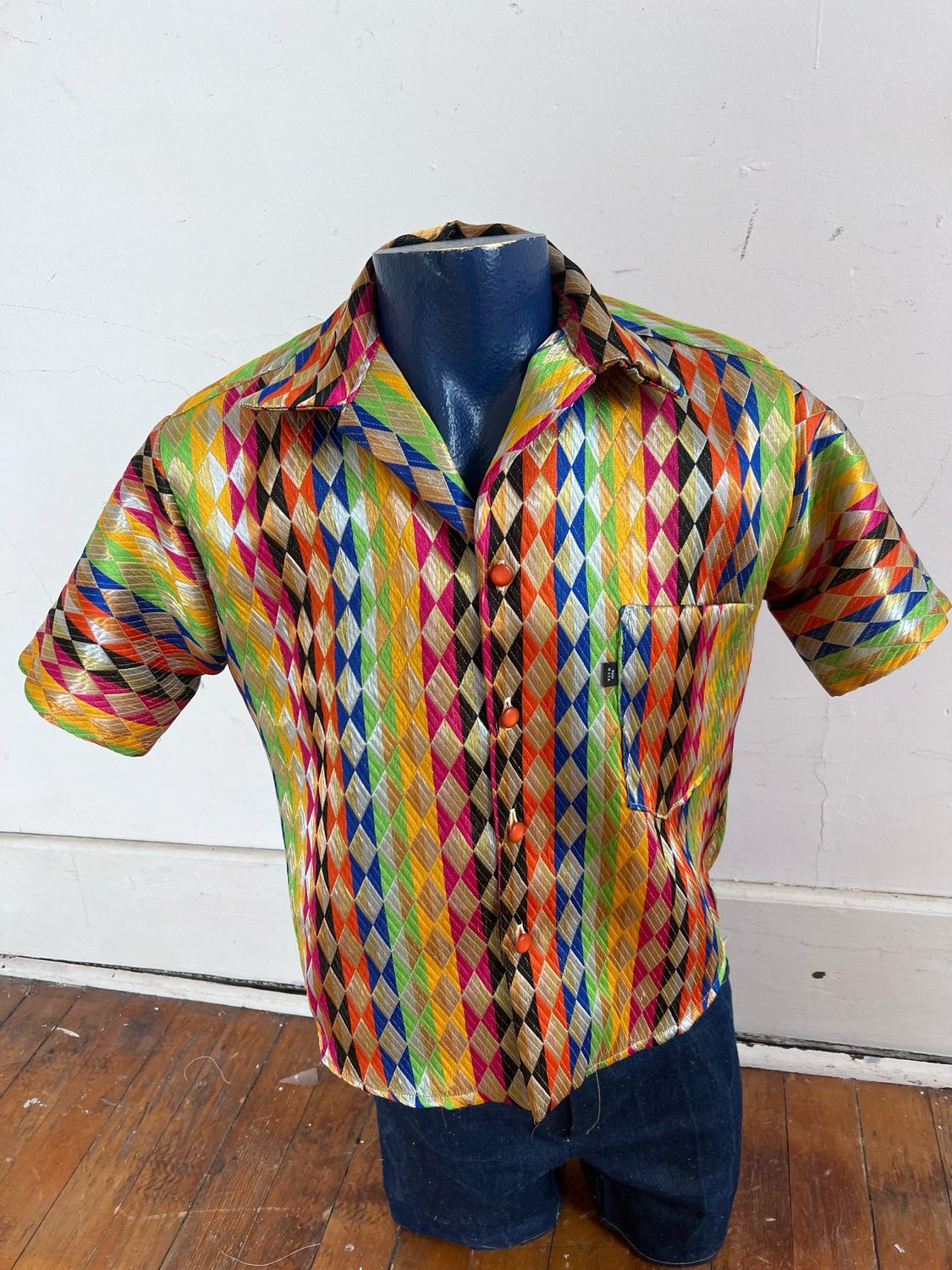 Harlequin Men’s Shirt L By Anna Herman USA
