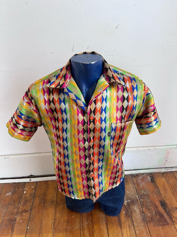 Harlequin Men’s Shirt L By Anna Herman USA