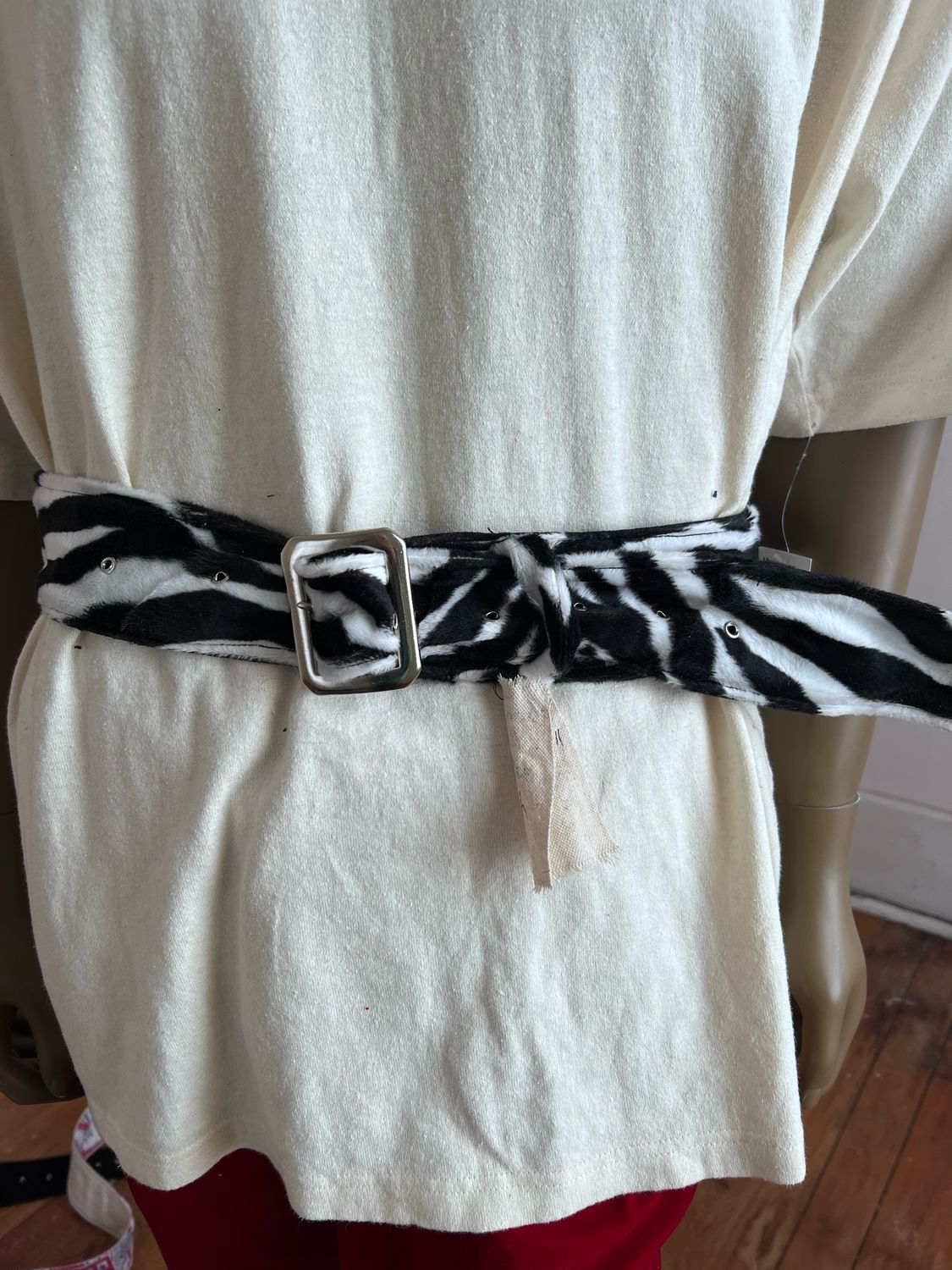 Faux Zebra Belt By Anna Herman 32” To 43”