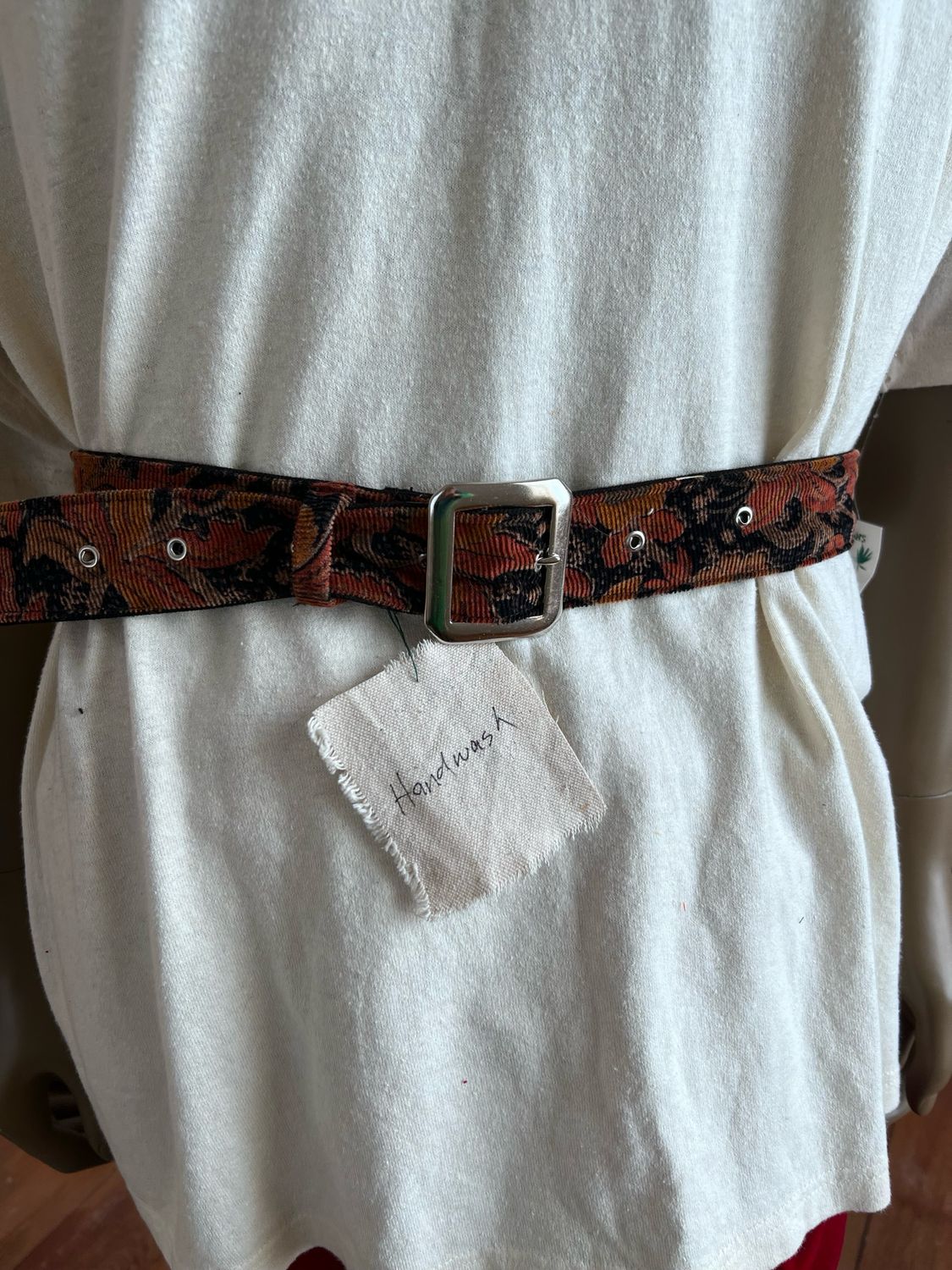 Floral Corduroy Belt 30”. - 39” By A Herman