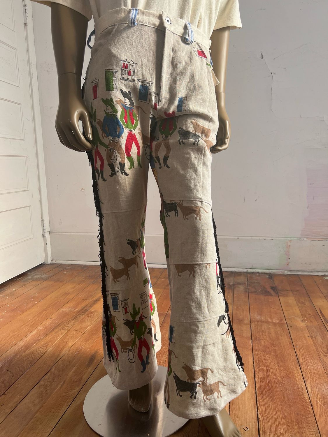 Cowboy Bell Bottom Pants 36 X 32