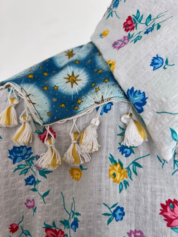Vaquero Cowboy shirt L Floral by A Herman