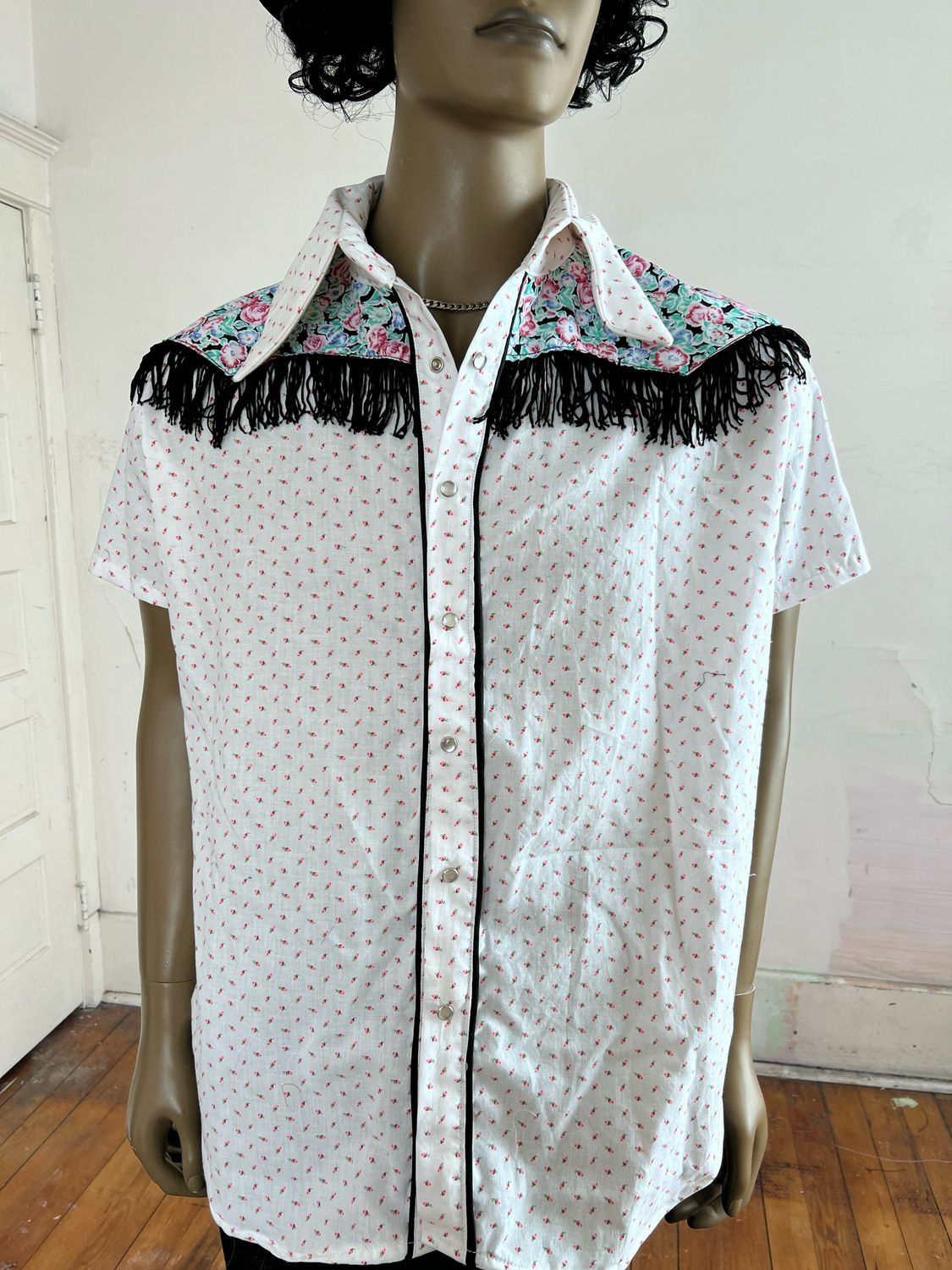 Rosebud Cowboy shirt L by Anna Herman USA