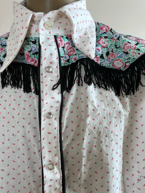 Rosebud Cowboy shirt L by Anna Herman USA