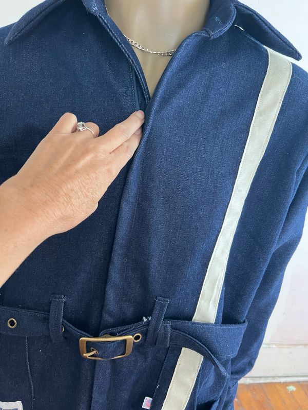 Men’s Racing Jumpsuit XL Denim By Anna Herman USA