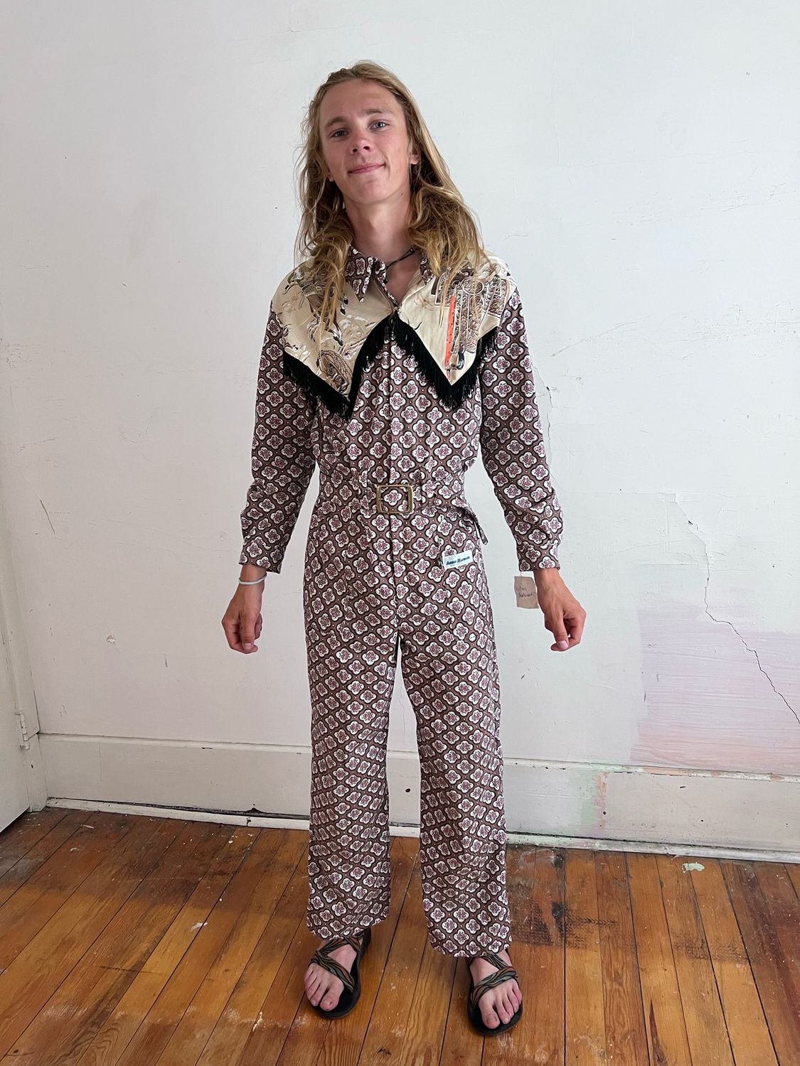Mens  Bronco Western  Jumpsuit L X 32 USA