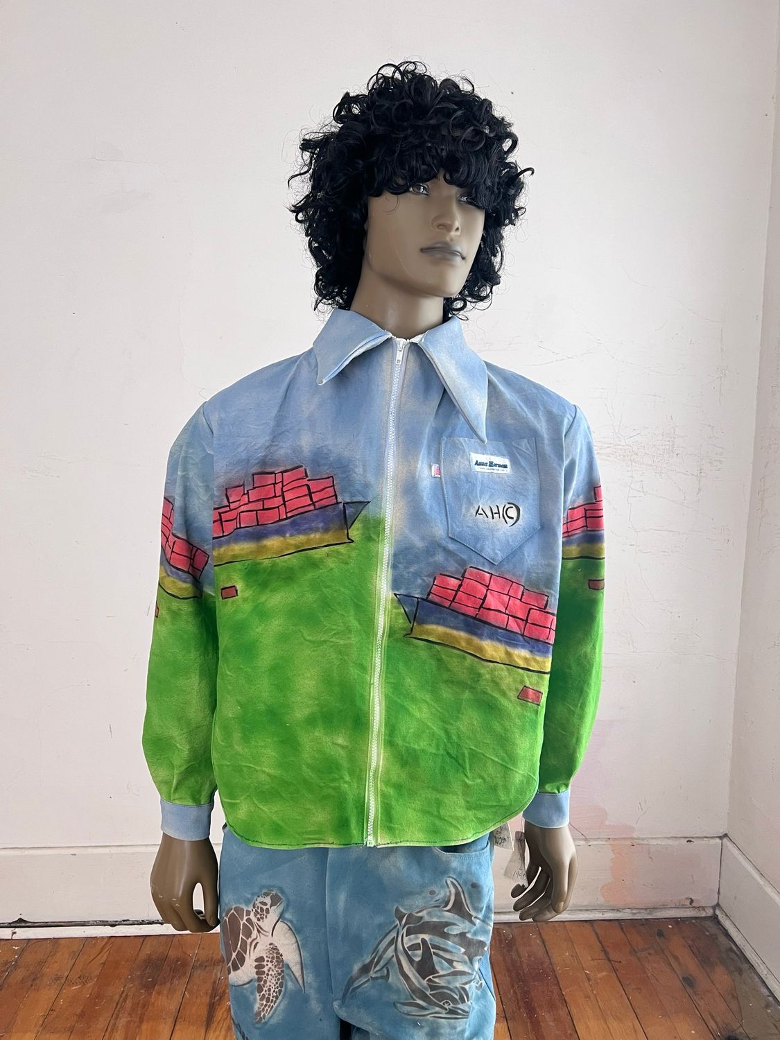 Container Ship Save The Planet Jacket L By A Herman USA