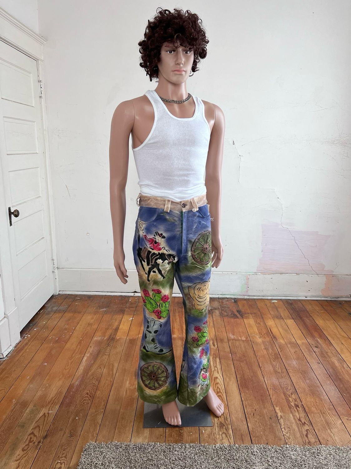 Airbrush Western Pants Bells 30 X32