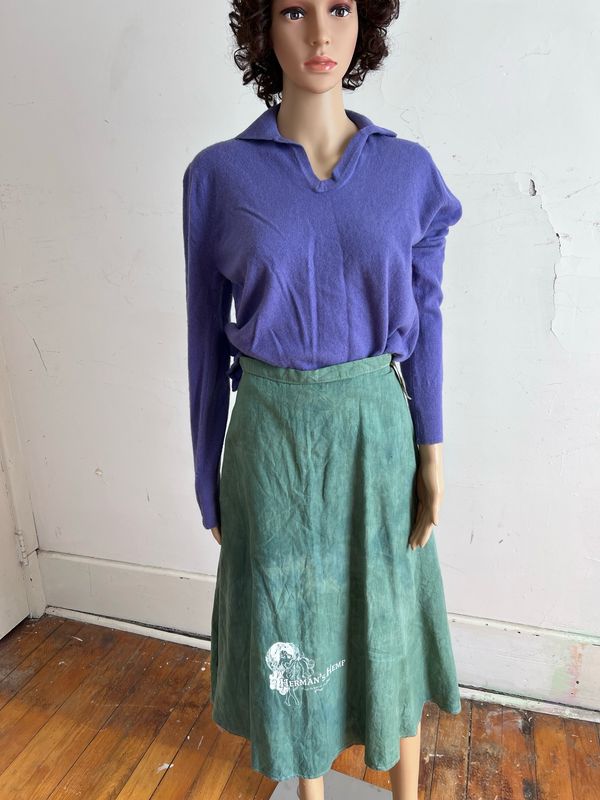 Hermans Hemp Or Nothing Skirt 28” Hand Dyed