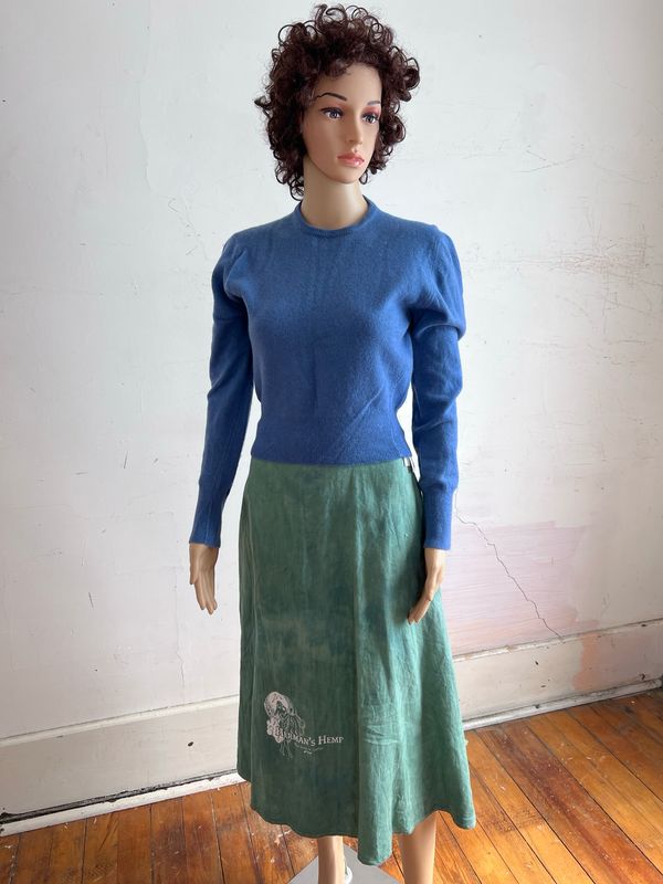 Hermans Hemp Or Nothing Skirt 28” Hand Dyed