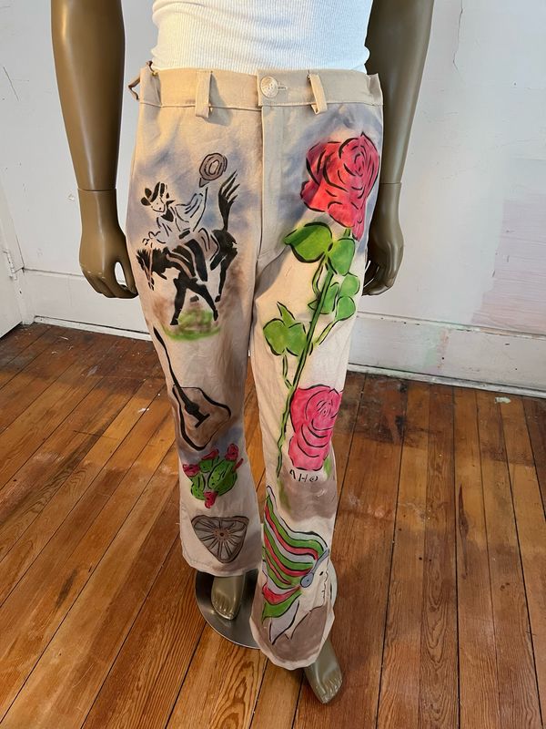 Air brushed Western Pants  36"