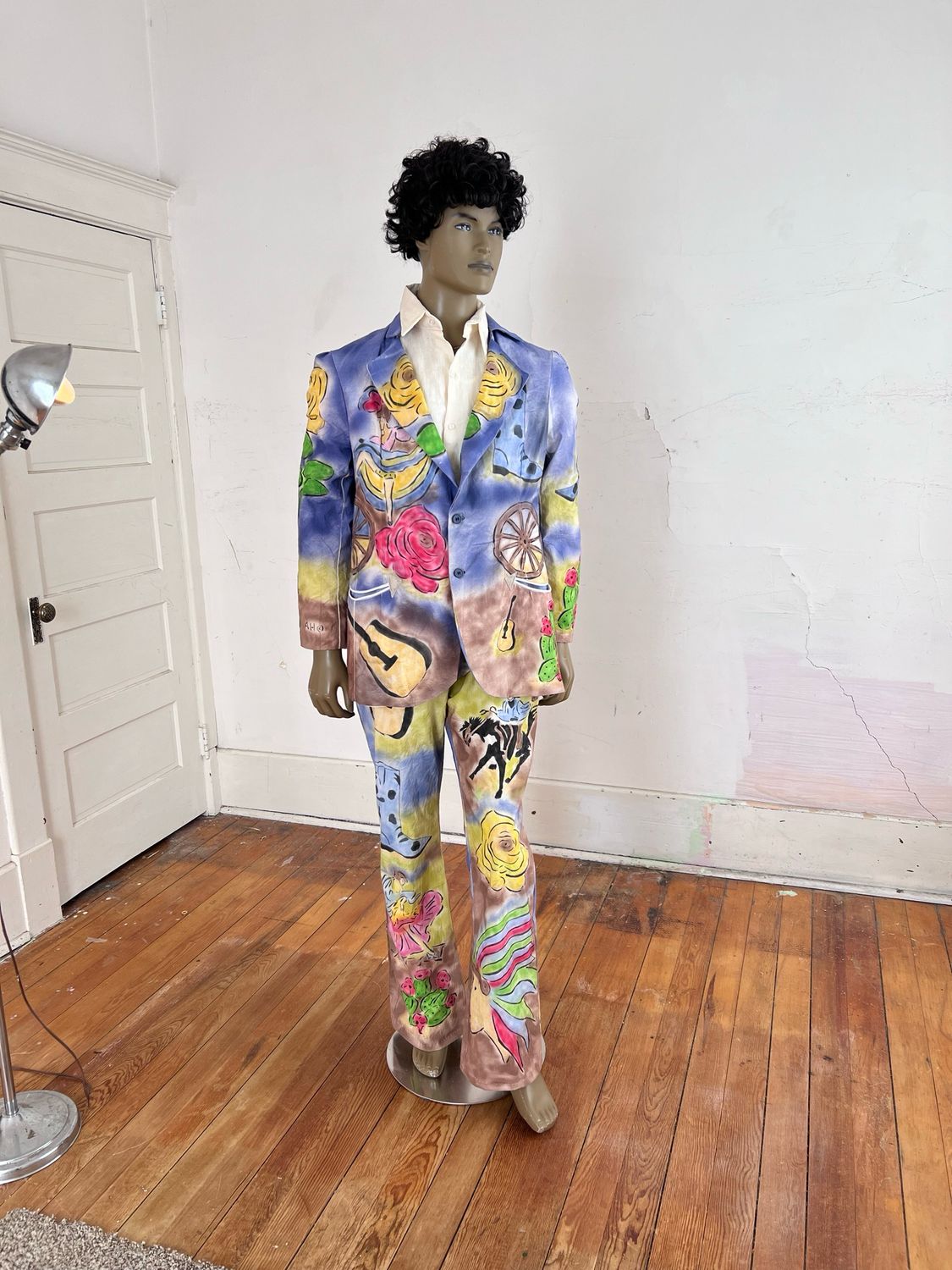 Western Graphic Men’s Suit 42 36 X31 A Herman USA
