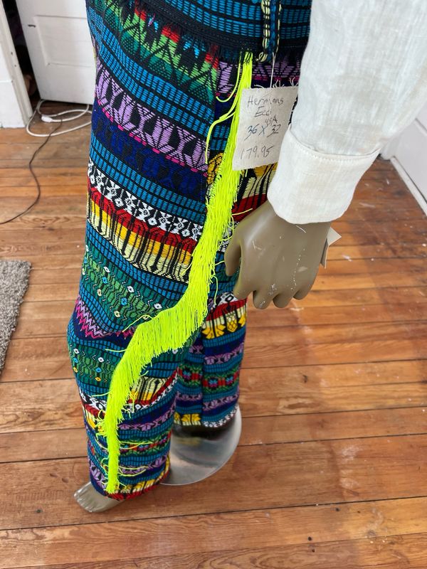 Hand Woven Western Pants By American Designer Anna Herman 36 X 32
