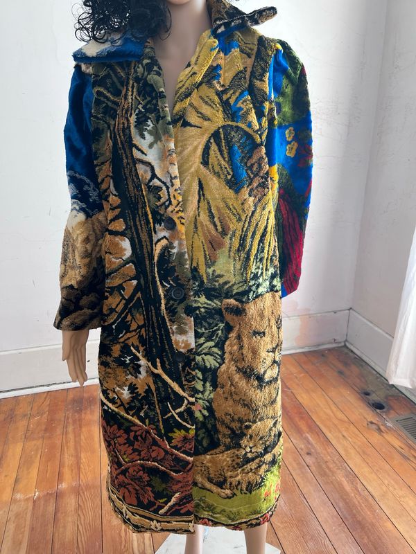 King Of The Beasts Tapestry Coat By Hermans Eco Med USA