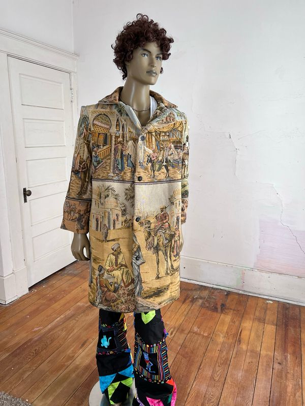 Mens Tapestry Coat L By A Hermans USA