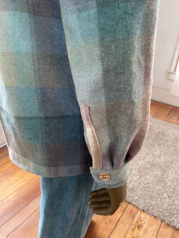 Men’s Western Wool Plaid Shirt Jack L By A Herman USA