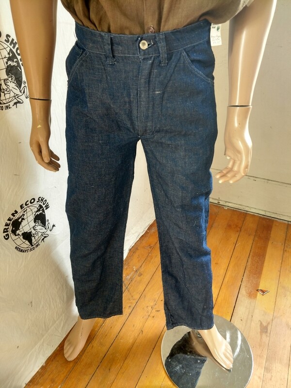Mens Hermans Hemp Jeans hemp / Rayon 30 X 32 Made in USA Mens Hermans Hemp Jeans hemp / Rayon 30 X 32 Made in USA