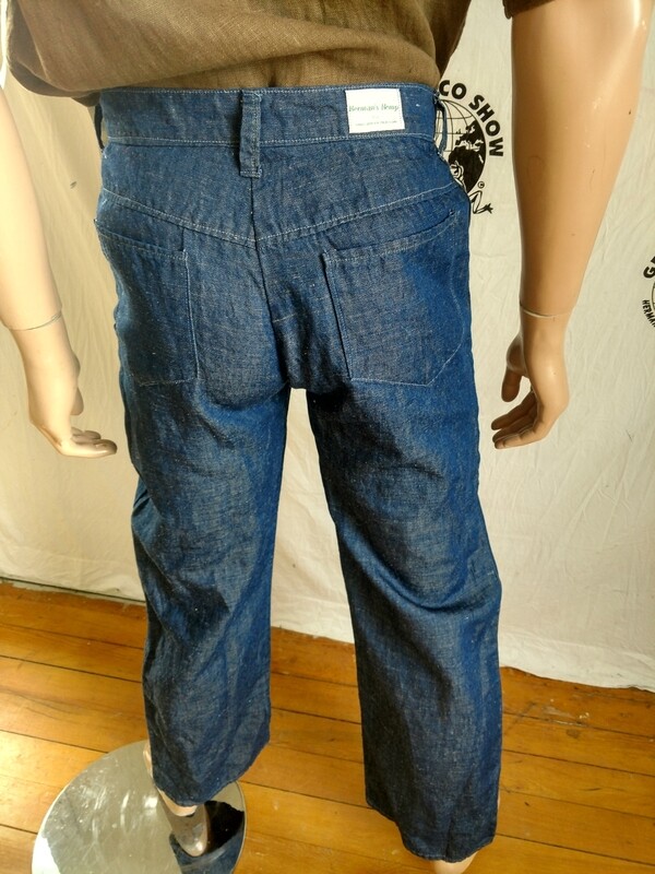 Mens Hermans Hemp Jeans hemp / Rayon 30 X 32 Made in USA