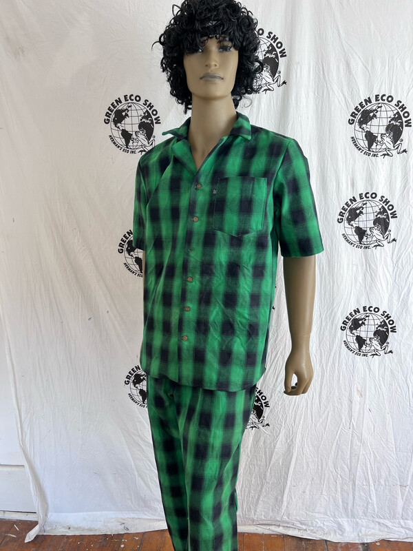 Mens Buffalo Plaid Matching Shirt Pants Hermans Eco L Mens Buffalo Plaid Matching Shirt Pants Hermans Eco L