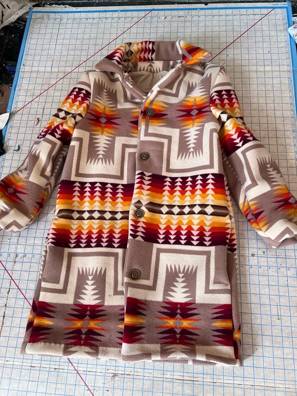 Mens Coat Made From A Pendleton blanket L By A Herman Mens Coat Made From A Pendleton blanket L By A Herman