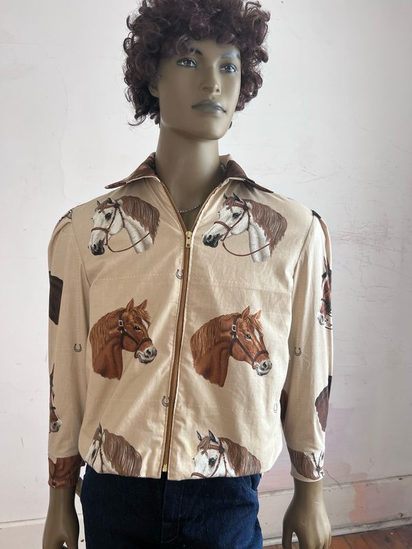 Horse Jacket Lined Med By Anna Herman USA