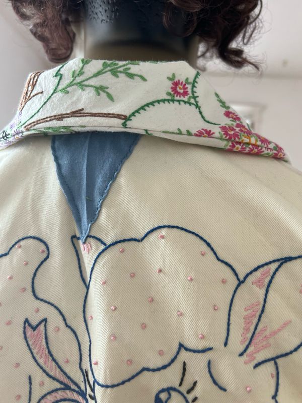 Men’s Western Embroidered Jacket Med By Hermans Eco