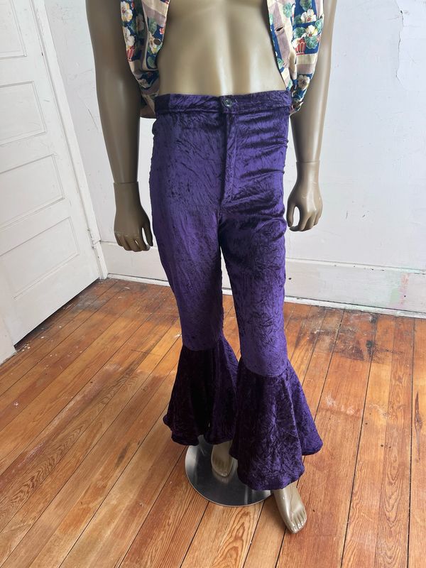 Velveteen Mens Wide Bells Pants 32 X 31 Hermans