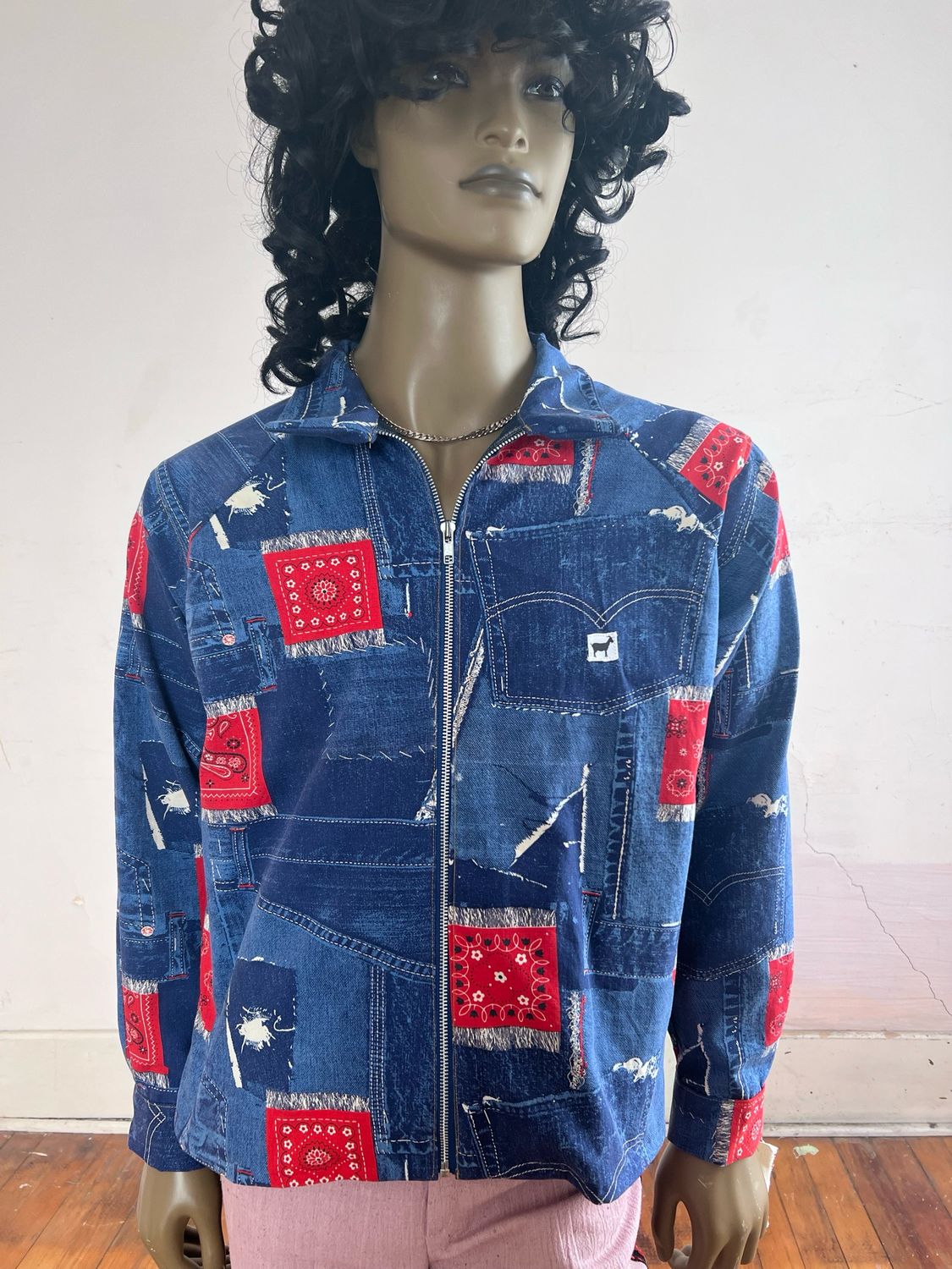 Rare Denim Mens Jacket L By A Herman USA