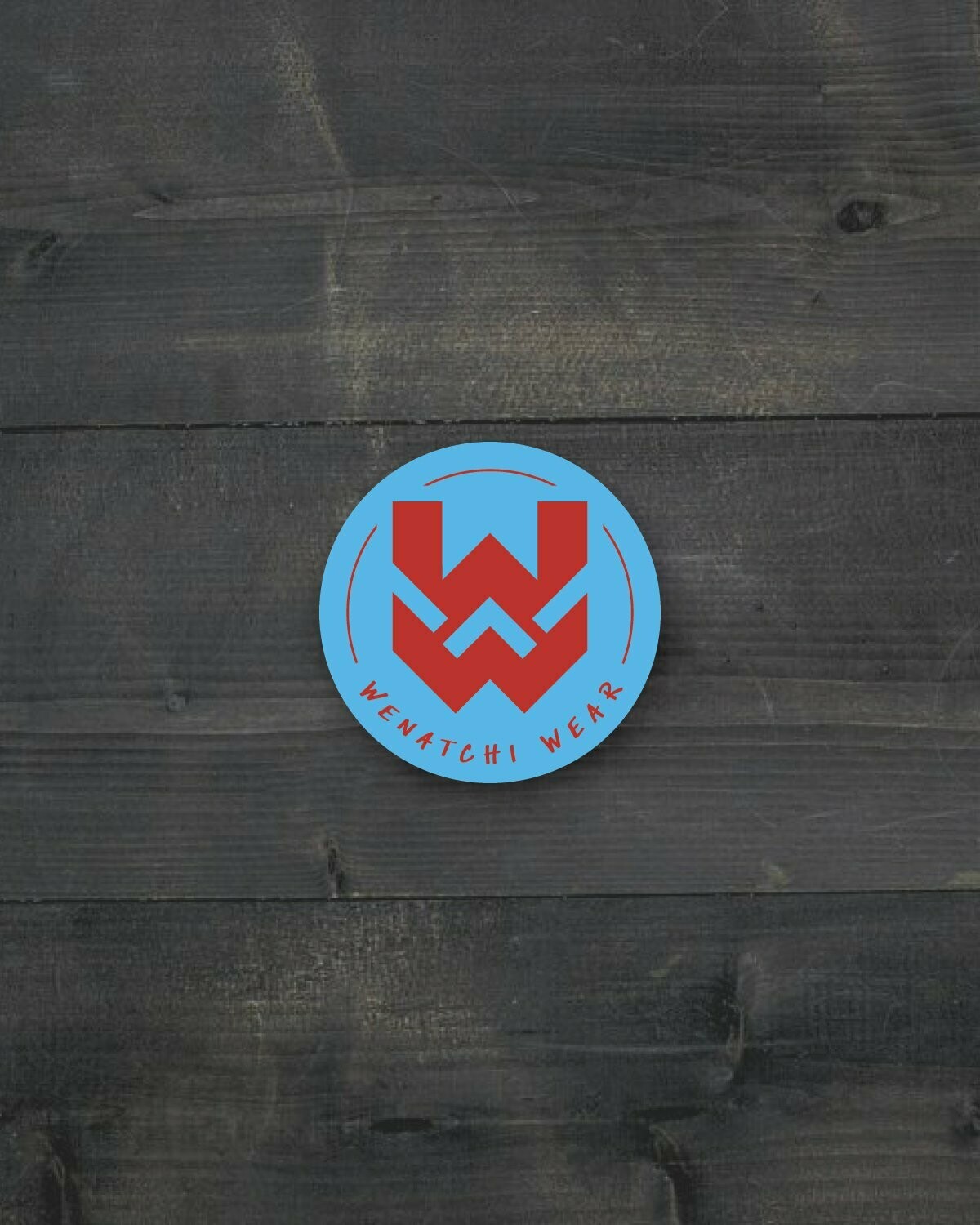 Wenatchi Wear  2": School Pride, Choose Colors: Blue/Red