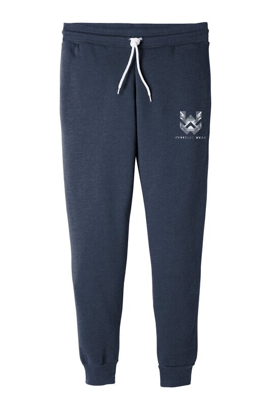 Wenatchi Wear Tribal design Fleece Sweatpants - Heathered Navy