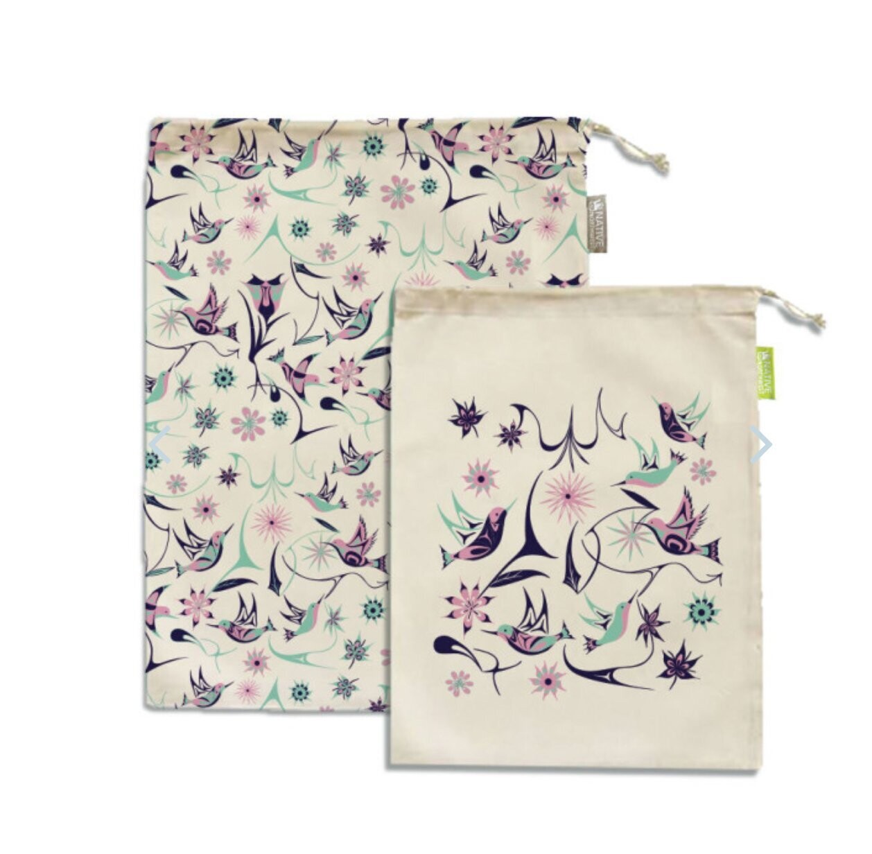 Reusable Produce Bags - Hummingbirds