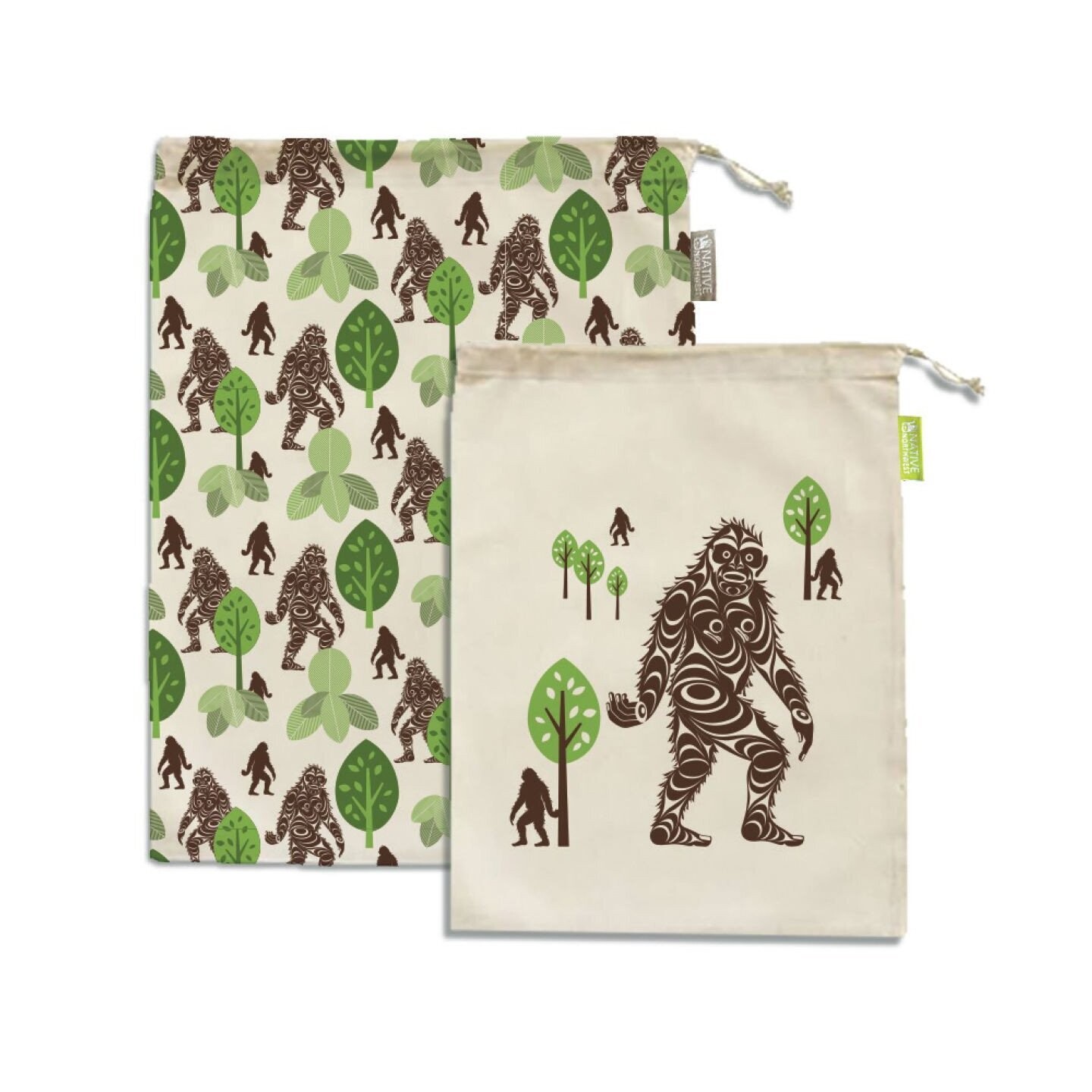 Reusable Produce Bags - Sasquatch