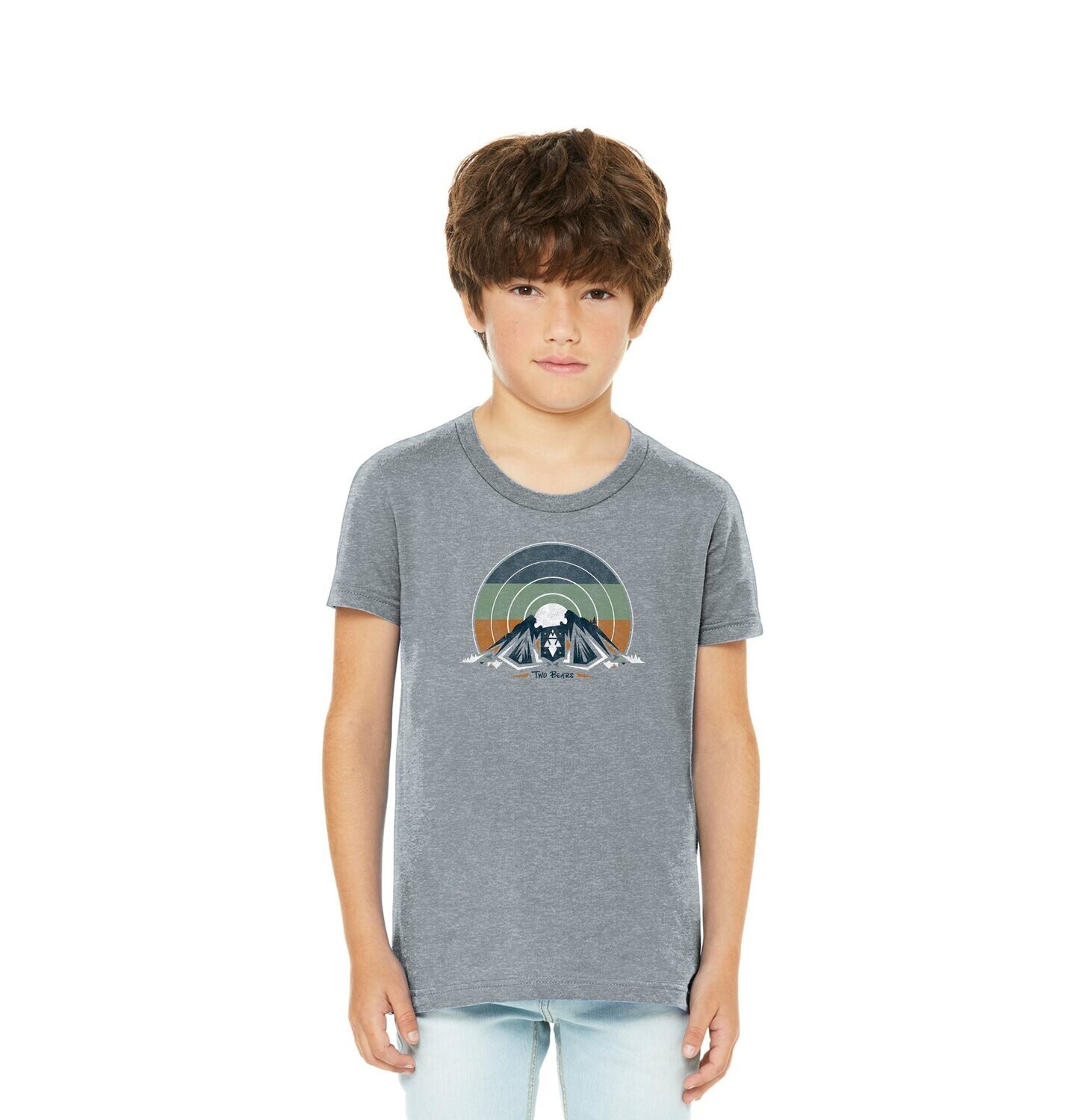 Two Bears Kids Vintage Grey T-Shirt