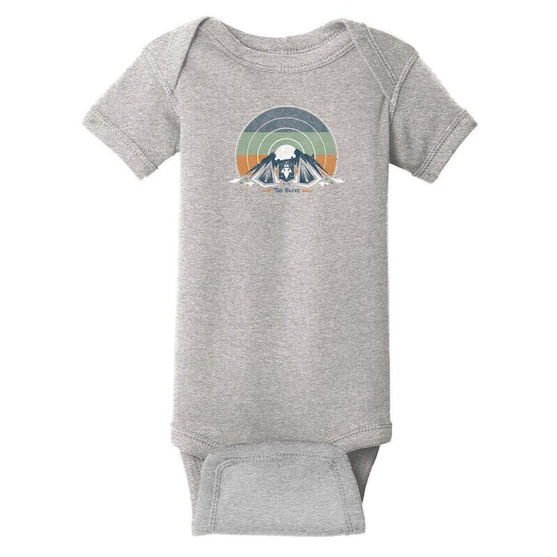 Two Bears Baby Onesie - Grey Two Bears Baby Onesie - Grey