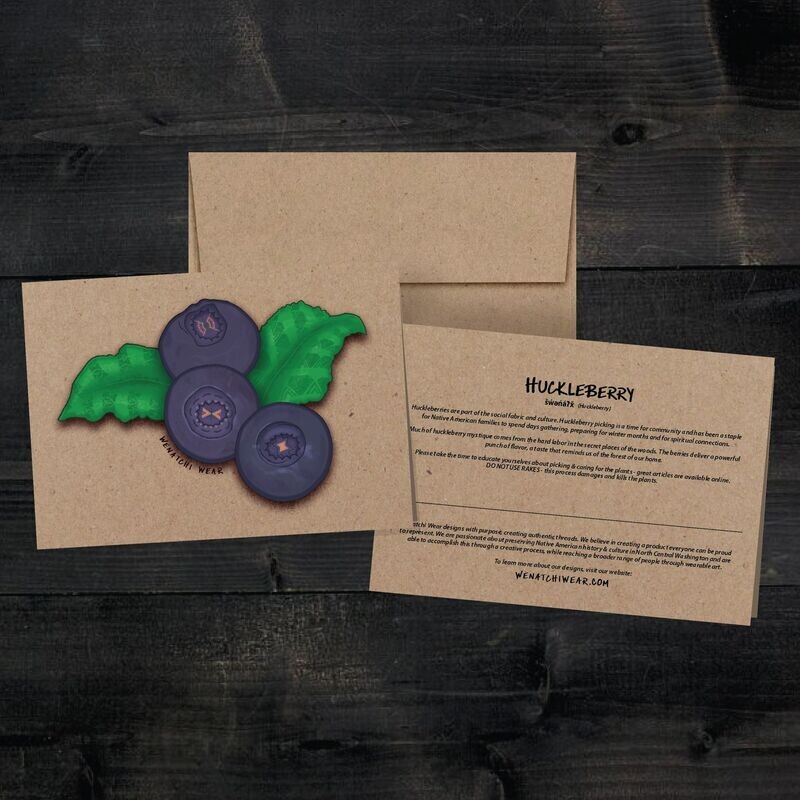 Huckleberry Greeting Card: 5" x 7"