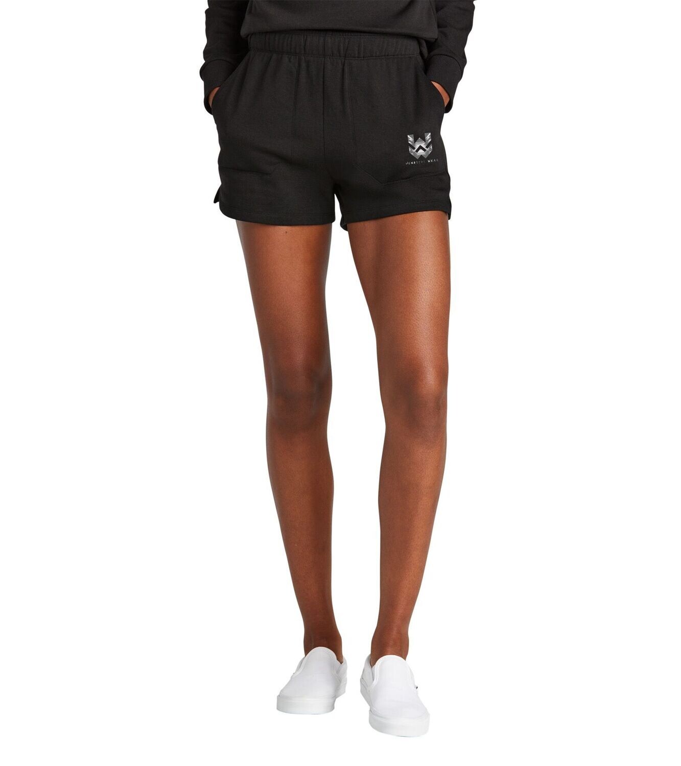 Wenatchi Wear Tribal Fleece Shorts - Black