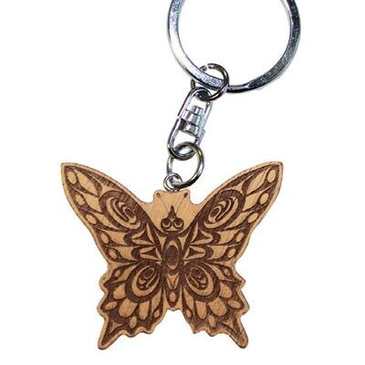 Spirit Wood Keychain - Butterfly