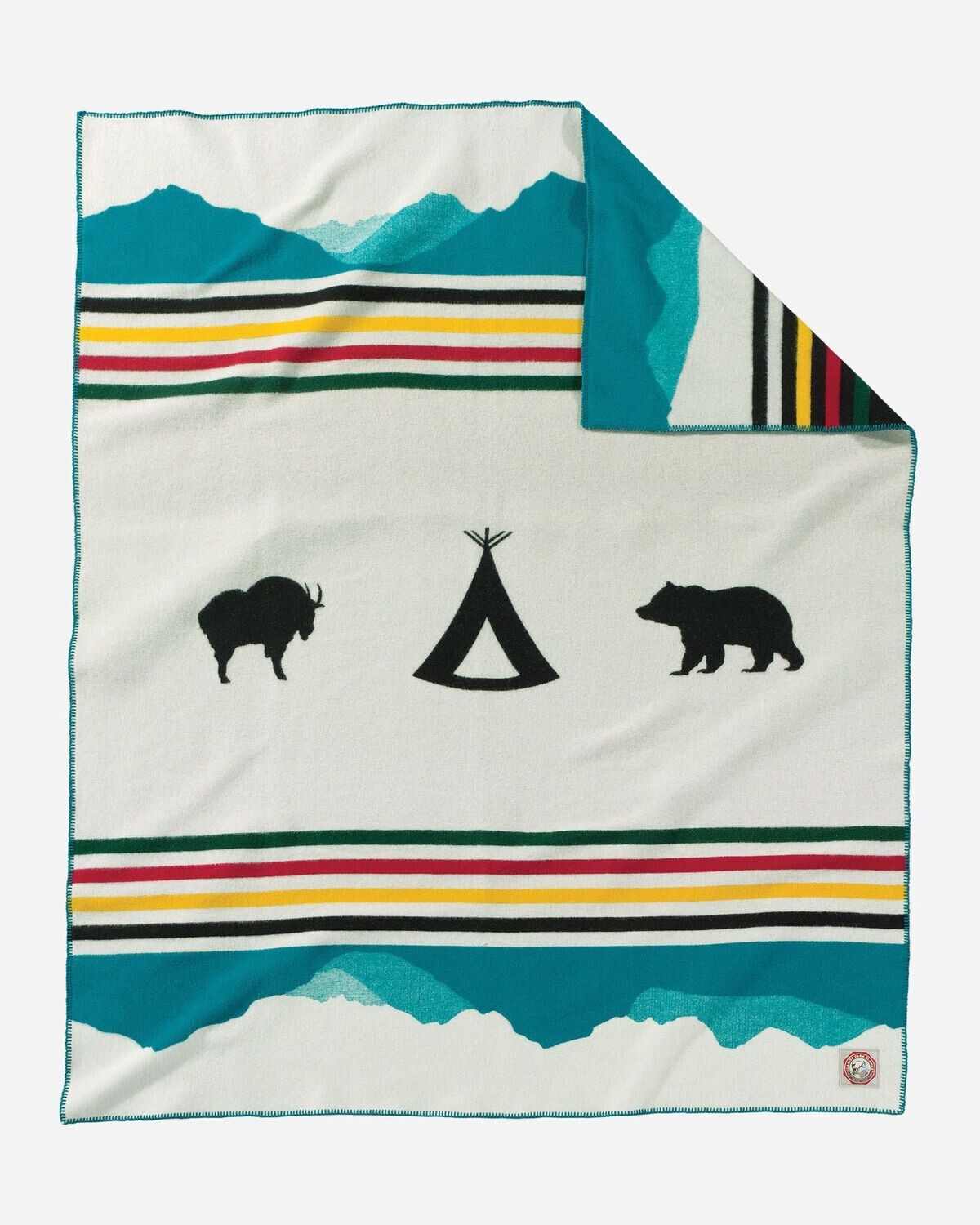 Pendleton Blanket Jacquard Napped Robe -  Crown of the Continent - Twin Size