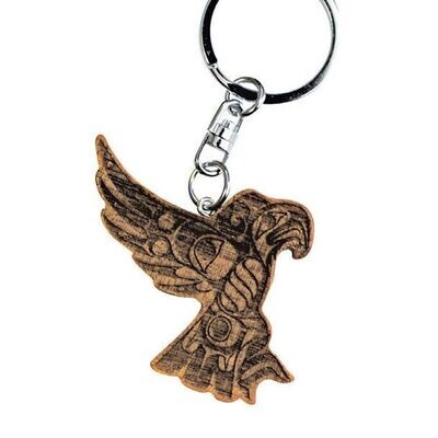 Spirit Wood Keychain - Thunderbird