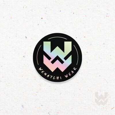Wenatchi Wear Sticker 3" holographic