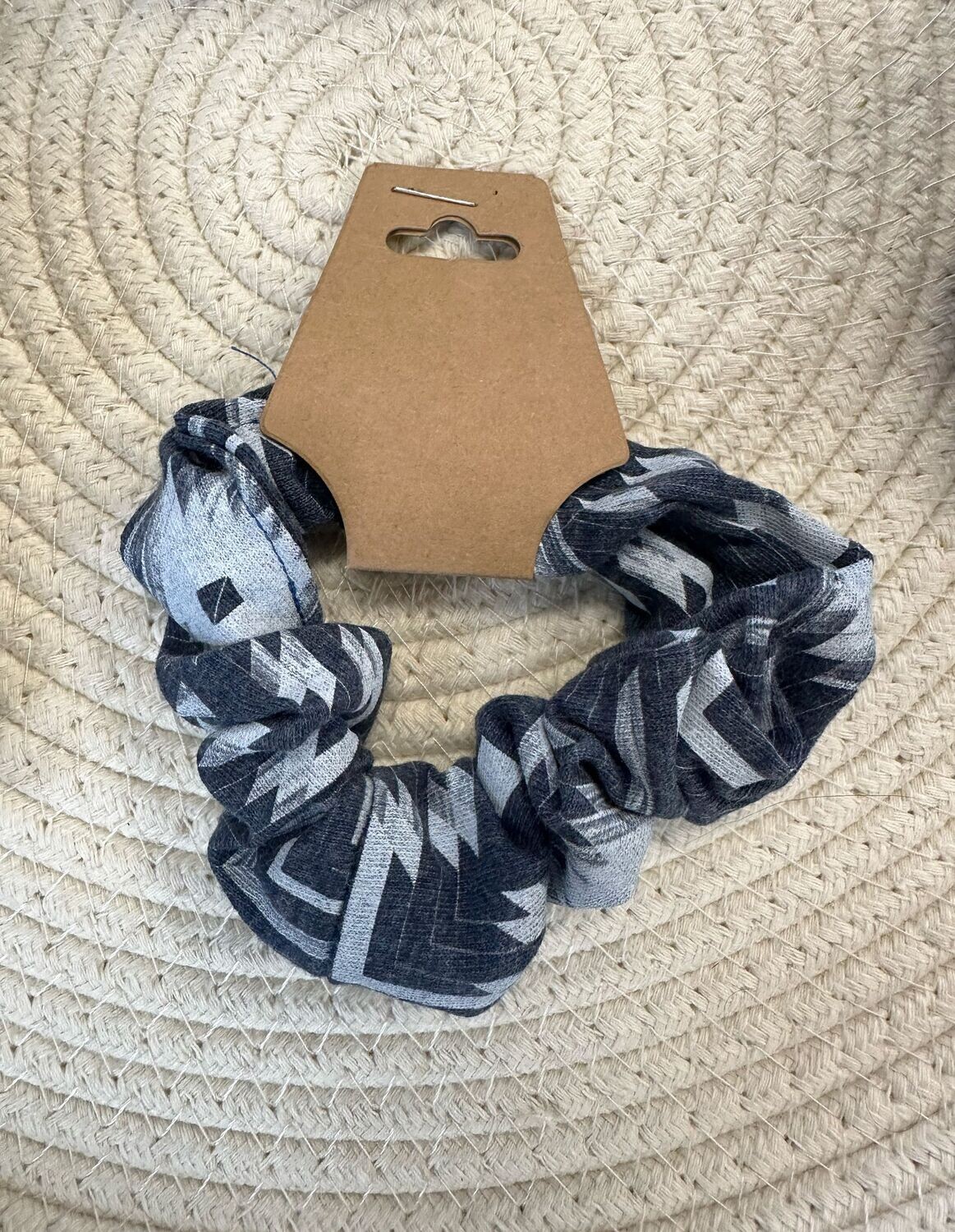 Tribal print scrunchie