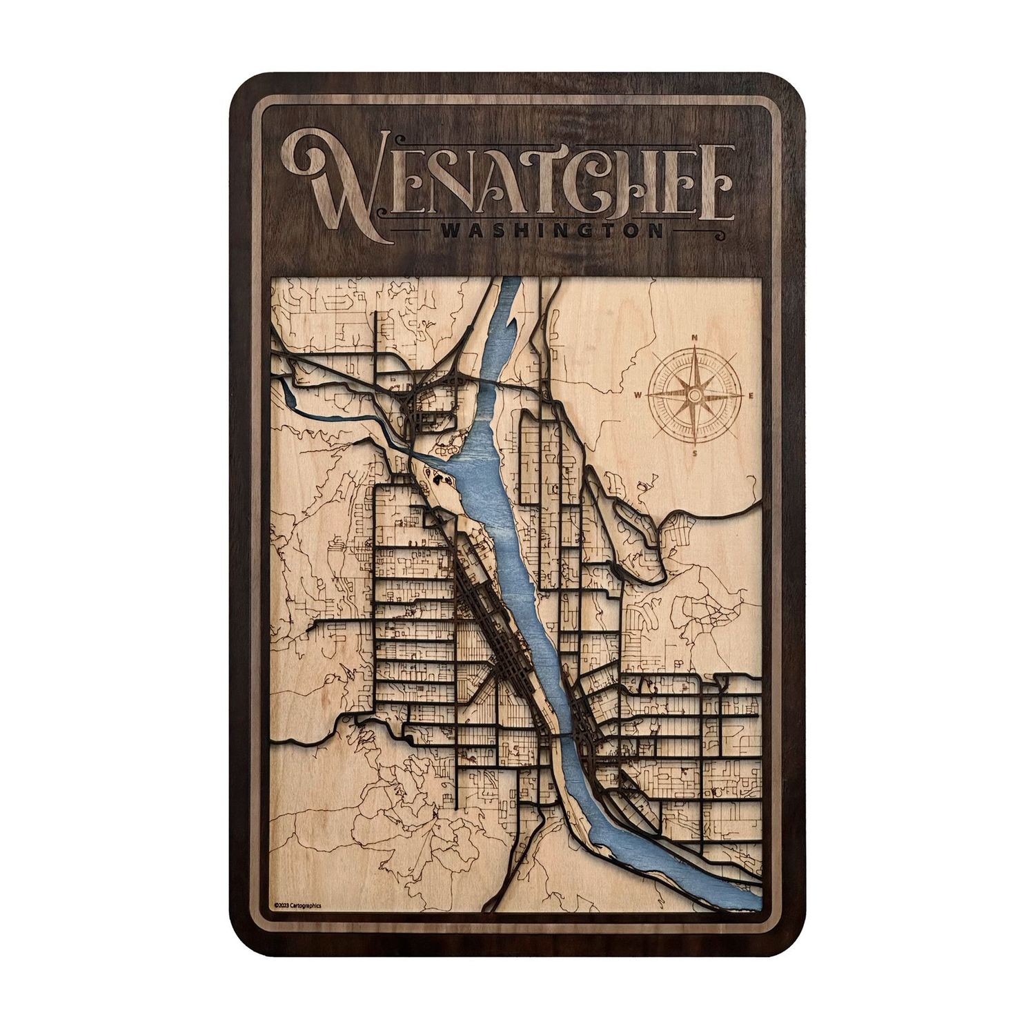 Wenatchee Map - Layered