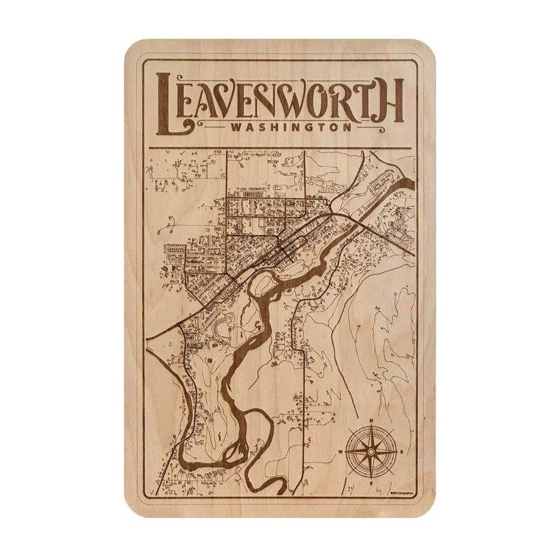 Leavenworth Map - Flat